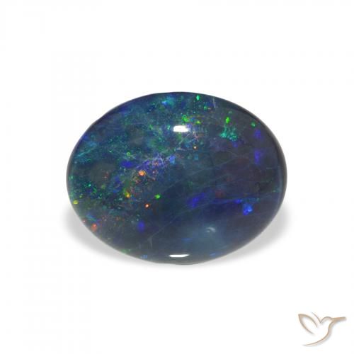 2.57ct 天然 彩色 蛋白石三重奏, 椭圆形, 不透明