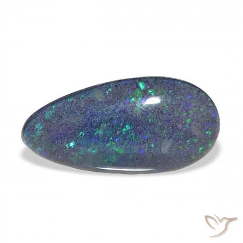 3.74ct 天然 彩色 蛋白石三重奏, 梨形, 不透明