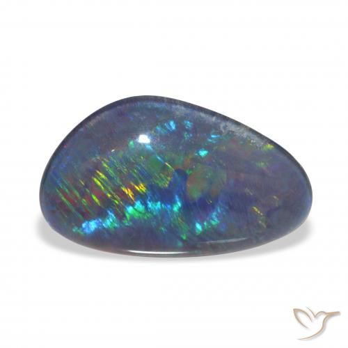 3.60ct 彩色 蛋白石三重奏, 花式切割, 不透明
