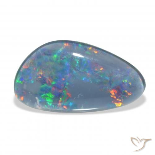 7.34ct 天然 彩色 蛋白石三重奏, 花式切割, 不透明