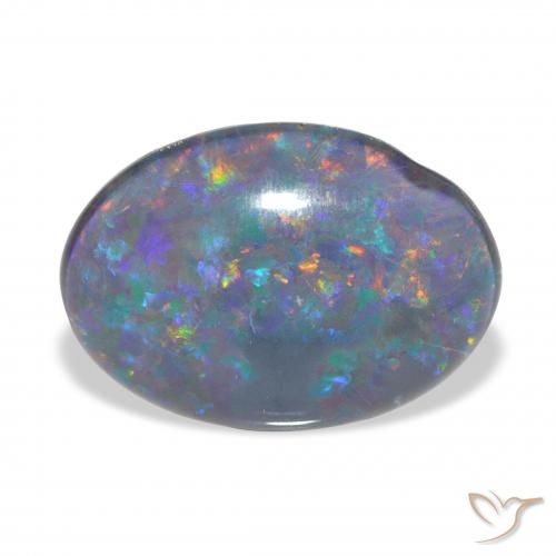 3.75ct 彩色 蛋白石三重奏, 椭圆形, 不透明