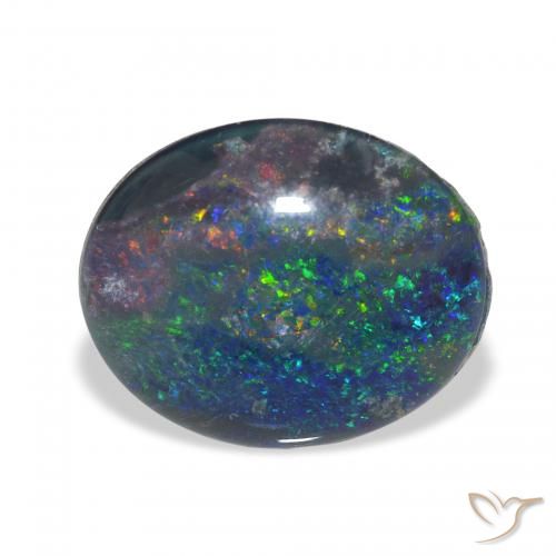 2.70ct 天然 彩色 蛋白石三重奏, 椭圆形, 不透明