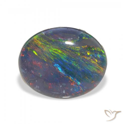 2.71ct 天然 彩色 蛋白石三重奏, 椭圆形, 不透明