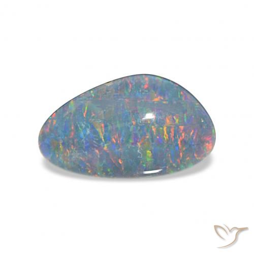 3.84ct 彩色 蛋白石三重奏, 花式切割, 不透明