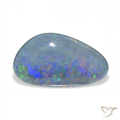 8.97ct 彩色 蛋白石三重奏, 花式切割, 不透明