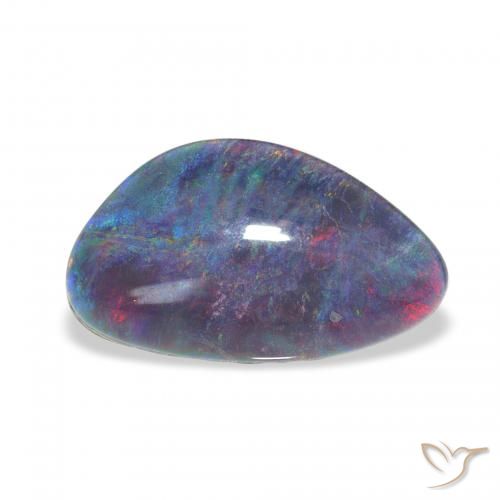 3.71ct 彩色 蛋白石三重奏, 花式切割, 不透明