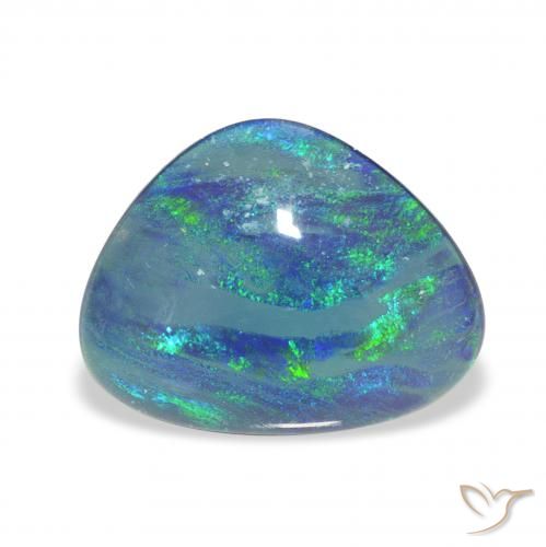 4.02ct 天然 彩色 蛋白石三重奏, 花式切割, 不透明