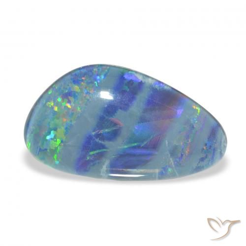 7.90ct 彩色 蛋白石三重奏, 花式切割, 不透明