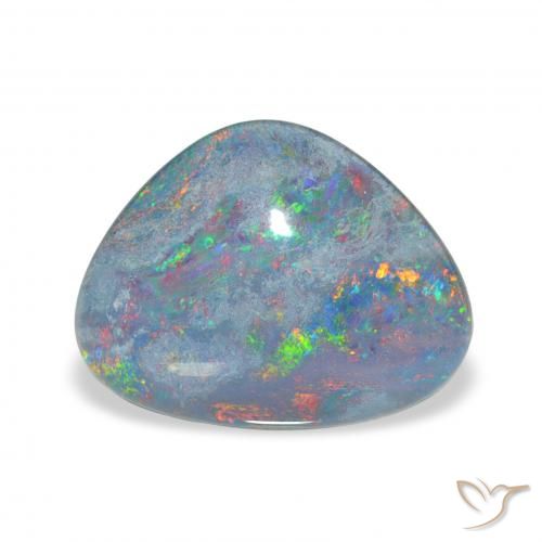 4.14ct 彩色 蛋白石三重奏, 花式切割, 不透明