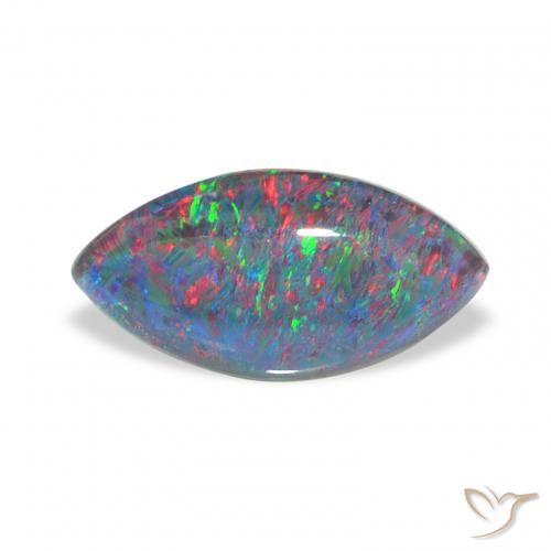 1.90ct 彩色 蛋白石三重奏 宝石, 榄尖形, 不透明