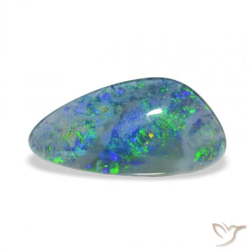 4.12ct 彩色 蛋白石三重奏, 花式切割, 不透明