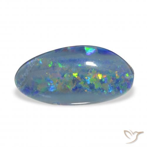 3.60ct 彩色 蛋白石三重奏, 花式切割, 不透明