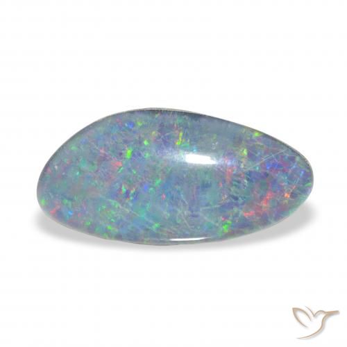 3.66ct 彩色 蛋白石三重奏, 花式切割, 不透明