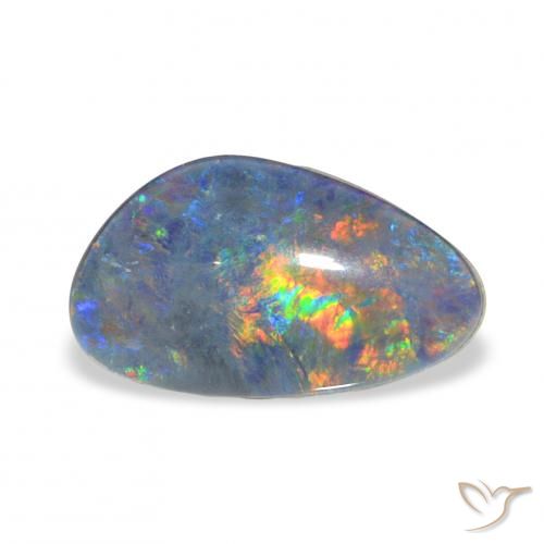 3.36ct 彩色 蛋白石三重奏, 花式切割, 不透明