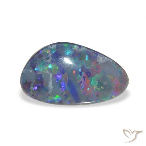 3.58ct 彩色 蛋白石三重奏, 花式切割, 不透明
