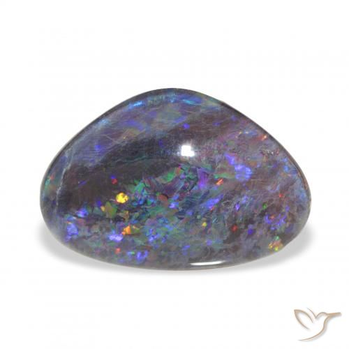 6.63ct 彩色 蛋白石三重奏, 花式切割, 不透明
