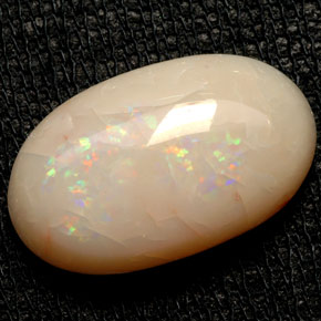 7.70克拉天然多色欧泊，透明，18.5×11.2毫米，透明/半透明