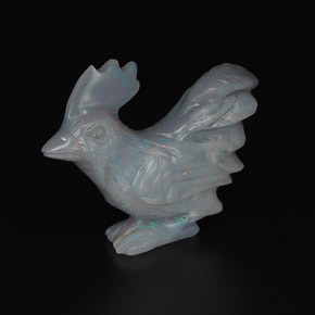 10.28克拉天然多色欧泊，异形，24.5×19.8毫米，不透明