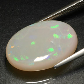 10.36克拉天然多色欧泊，透明，20×14.2毫米，透明/半透明