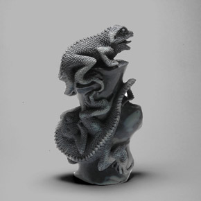 670.74克拉天然多色欧泊，异形，109.8×92.2毫米，不透明