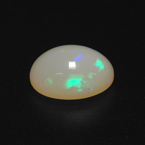 1.22克拉天然多色欧泊，椭圆形切割，8.6×6.5毫米，半透明