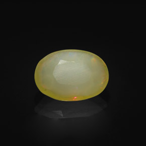 1.52克拉天然多色欧泊，椭圆形切割，10.2×7.2毫米，半透明