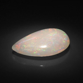 7.38克拉天然多色欧泊，梨形，22×13.5毫米，不透明