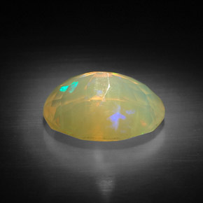 3.16克拉天然多色欧泊，椭圆形切割，13×10.1毫米，透明