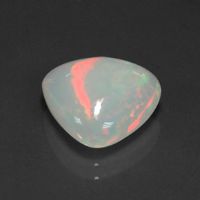 3.19克拉天然多色欧泊，透明，12.6×11.3毫米，透明/半透明