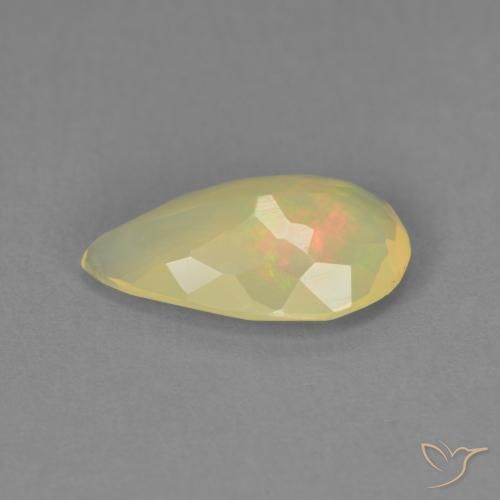 1.29克拉天然蛋白石，梨形，透明