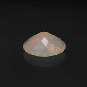 1.54克拉天然多色欧泊，椭圆形切割，10.2×7.5毫米，透明