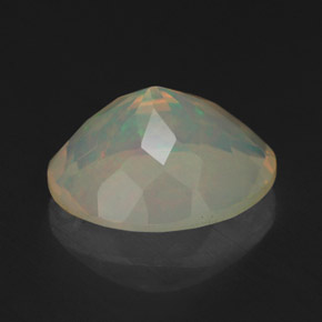 2.30克拉天然多色欧泊，透明，11.1×9.1毫米，透明/半透明