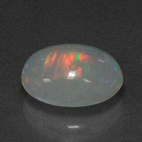 3.04克拉天然多色欧泊，透明，13×9.9毫米，透明/半透明