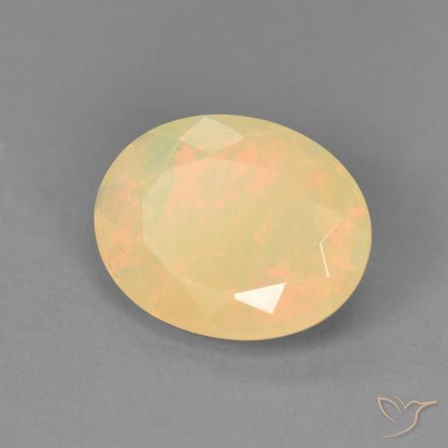 1.48ct 天然 彩色 蛋白石, 椭圆形, 半透明