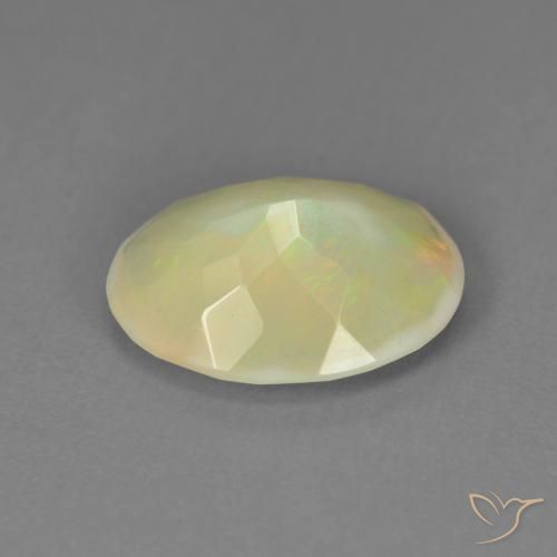 1.96克拉天然蛋白石，椭圆形，半透明