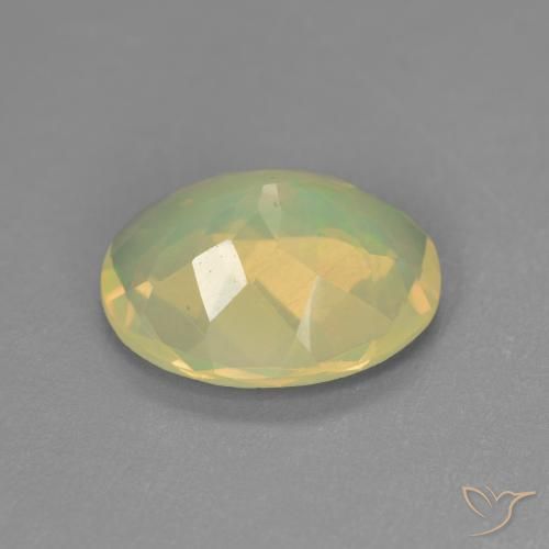 1.43克拉天然蛋白石，椭圆形，透明