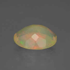 1.34克拉天然多色欧泊，椭圆形切割，10×8.1毫米，半透明