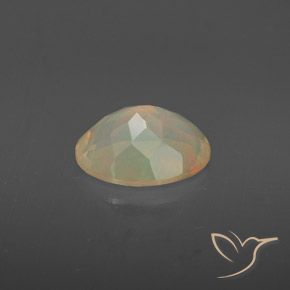 1.38克拉天然蛋白石，椭圆形，透明