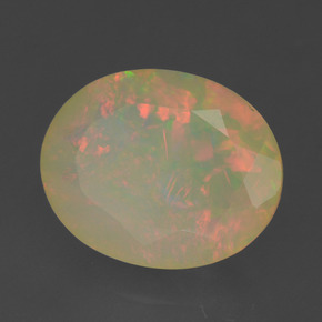 1.60克拉天然蛋白石，椭圆形，透明/半透明