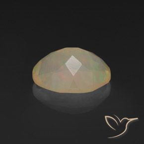 1.02克拉天然蛋白石，椭圆形，透明