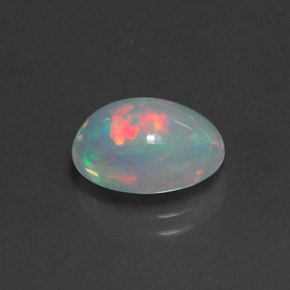2.46克拉天然多色欧泊，椭圆形切割，11.9×8.3毫米，透明