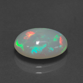 2.57克拉天然多色欧泊，透明，12.7×8.7毫米，透明/半透明