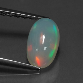 2.51克拉天然多色欧泊，透明，12.7×7.5毫米，透明/半透明