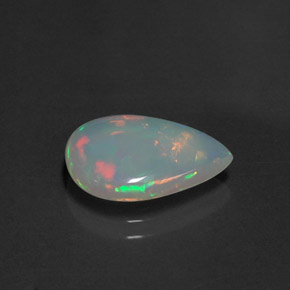 2.21克拉天然多色欧泊，透明，14.7×10.2毫米，透明/半透明