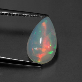 2.78克拉天然多色欧泊，透明，14.9×9.1毫米，透明/半透明