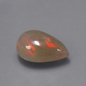 3.85克拉天然多色欧泊，透明，14.6×10.1毫米，透明/半透明