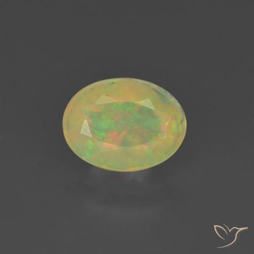 0.73克拉天然蛋白石，椭圆形，半透明