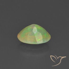 0.73克拉天然蛋白石，椭圆形，半透明