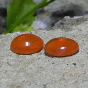 1.37克拉天然蛋白石，椭圆形，透明