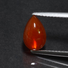 1.07克拉天然蛋白石，梨形，透明